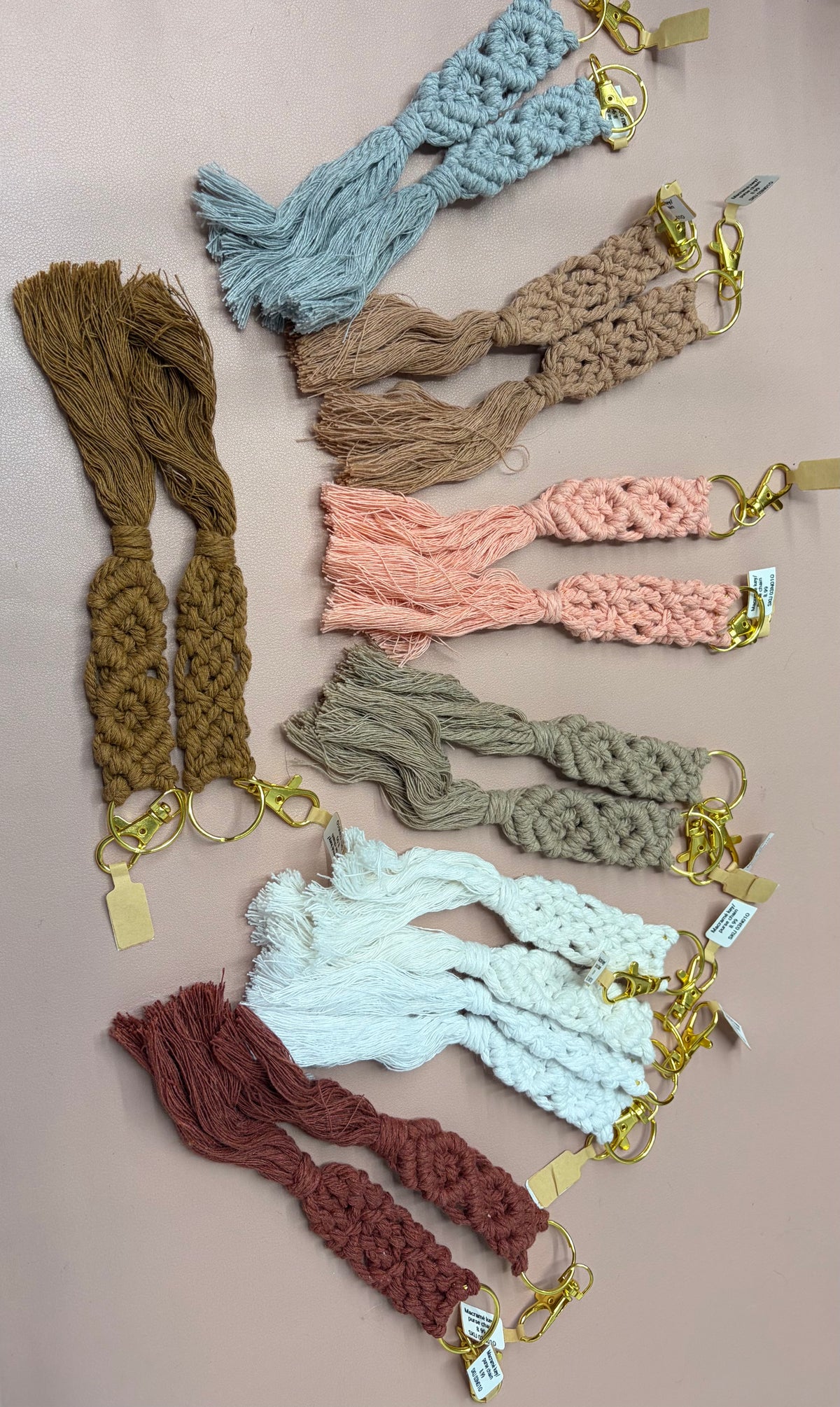 Macramé Key & Purse Charms