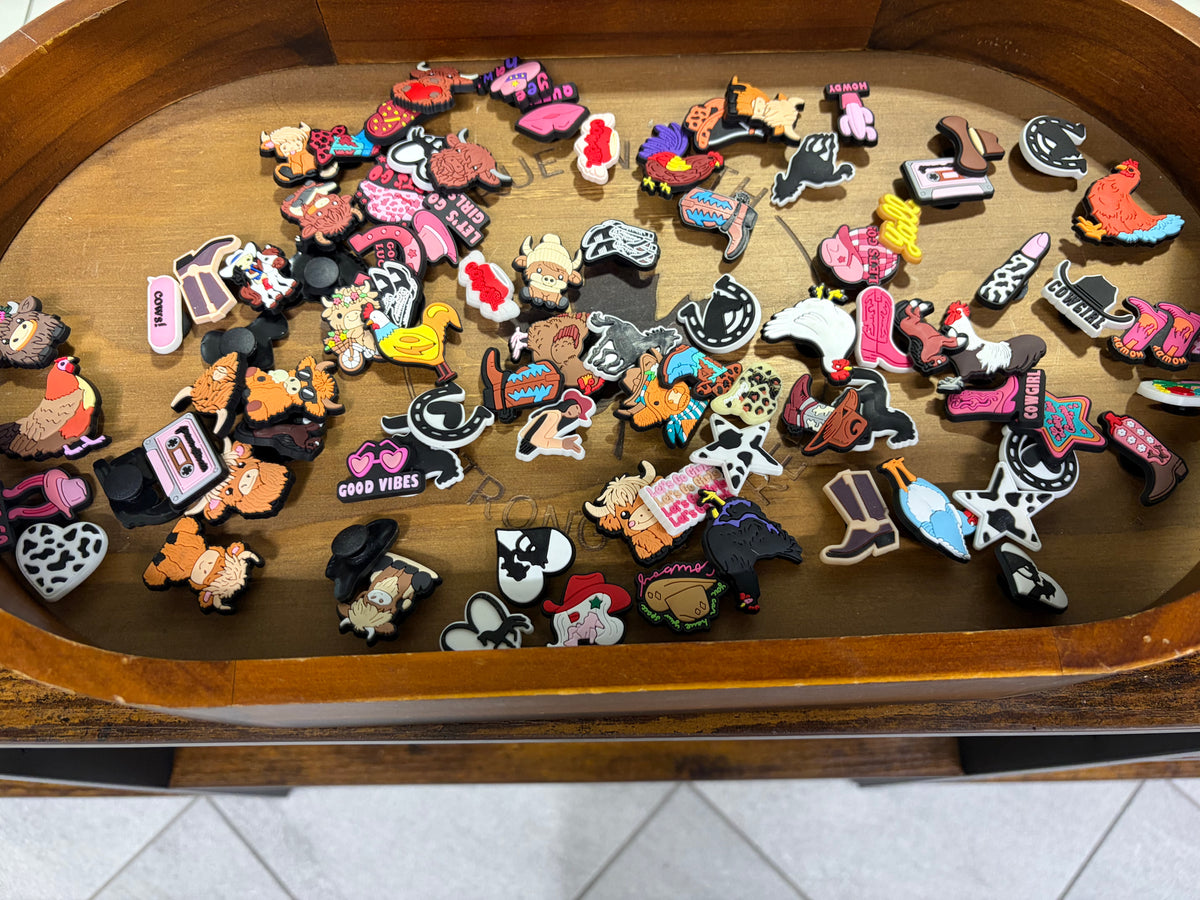 Western Croc Charms