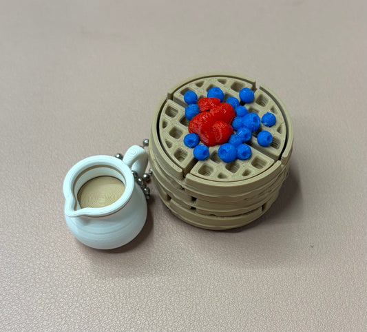 Clicking waffle keychains