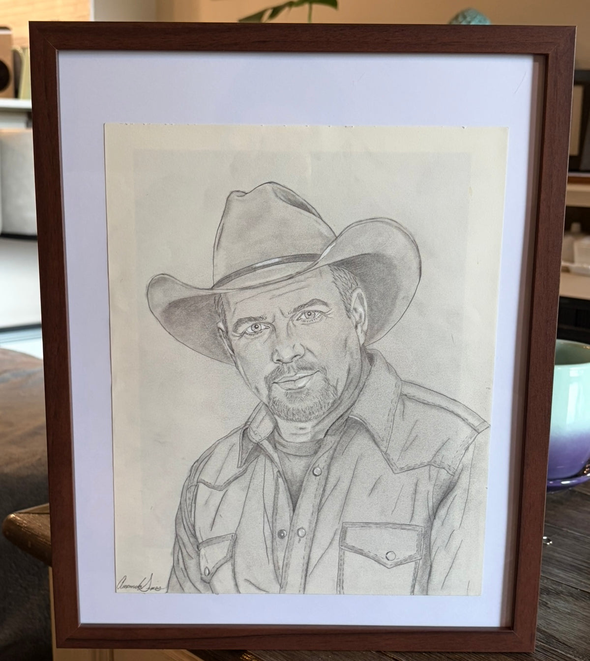 Garth Brooks — Original Framed Portrait