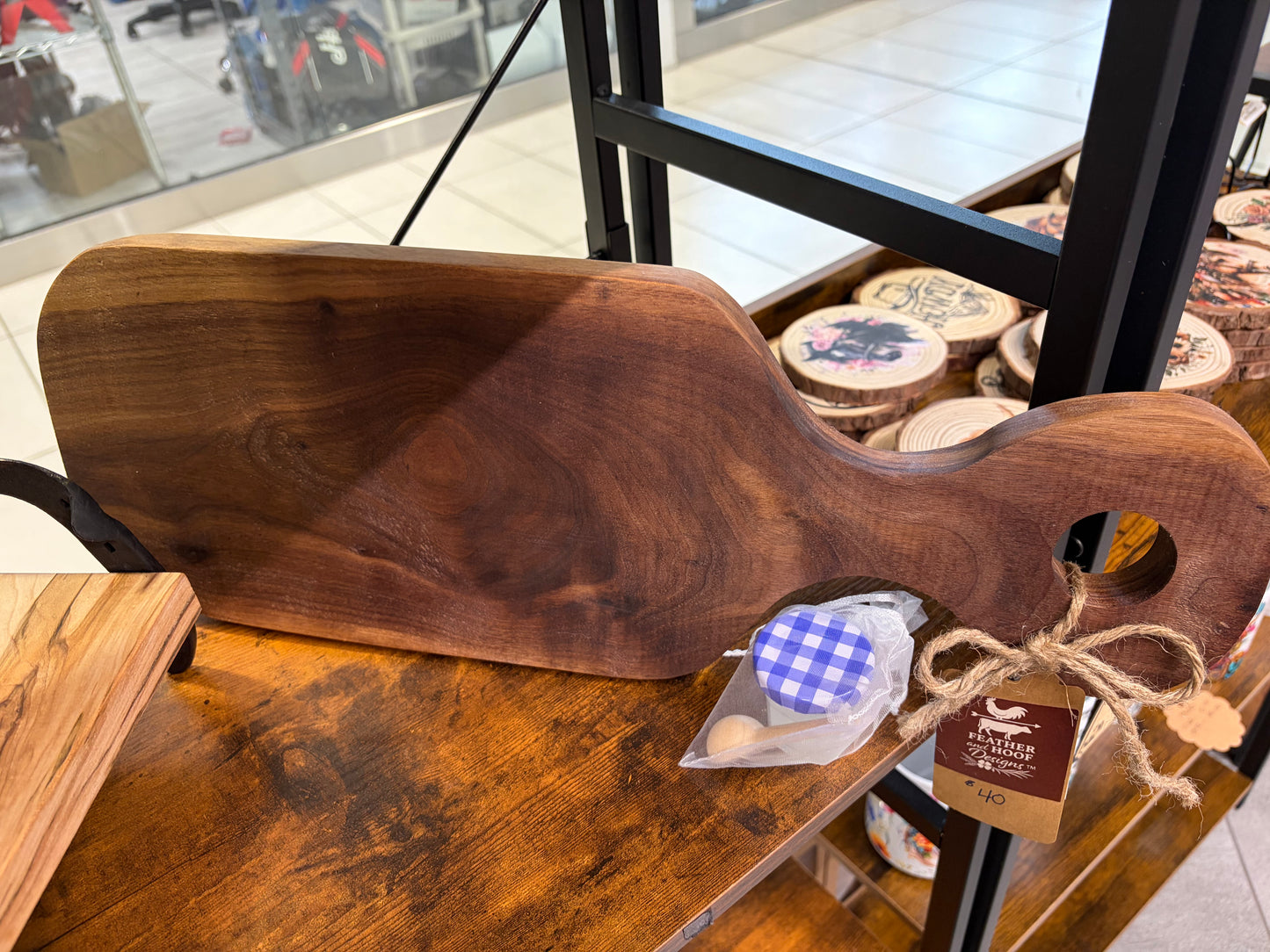 Live Edge Walnut Charcuterie Board