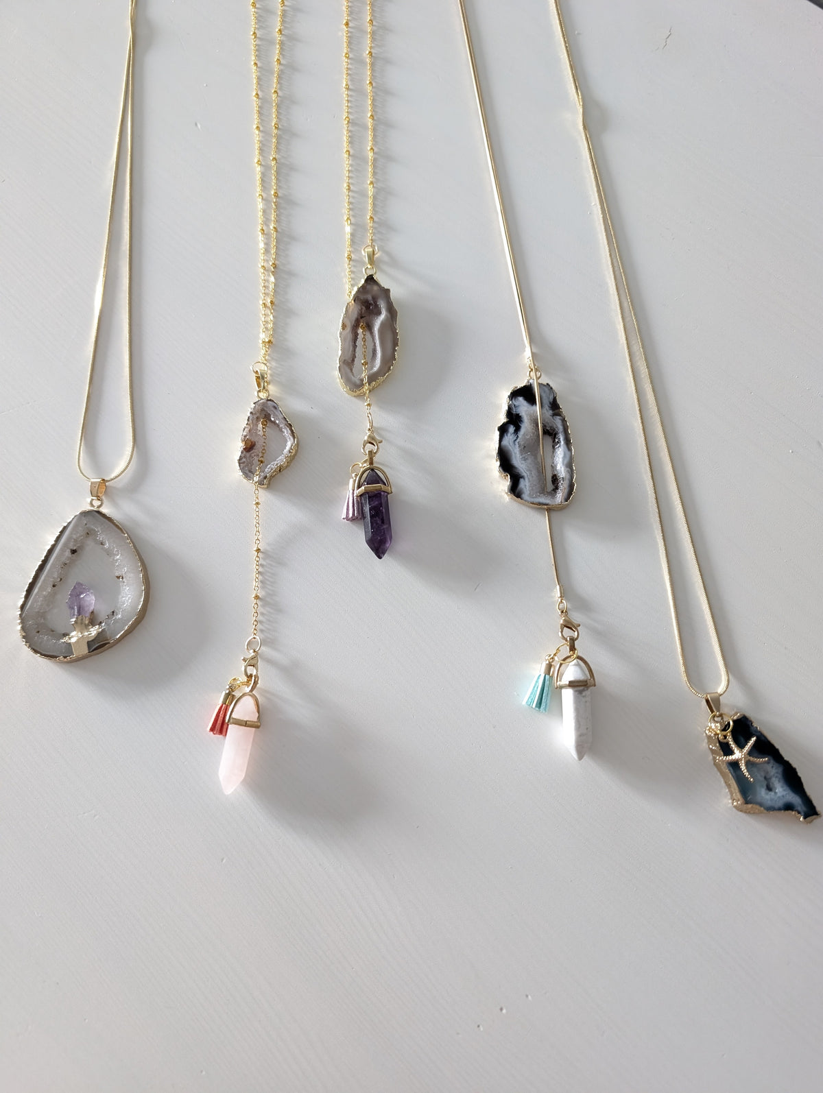 Agate necklace