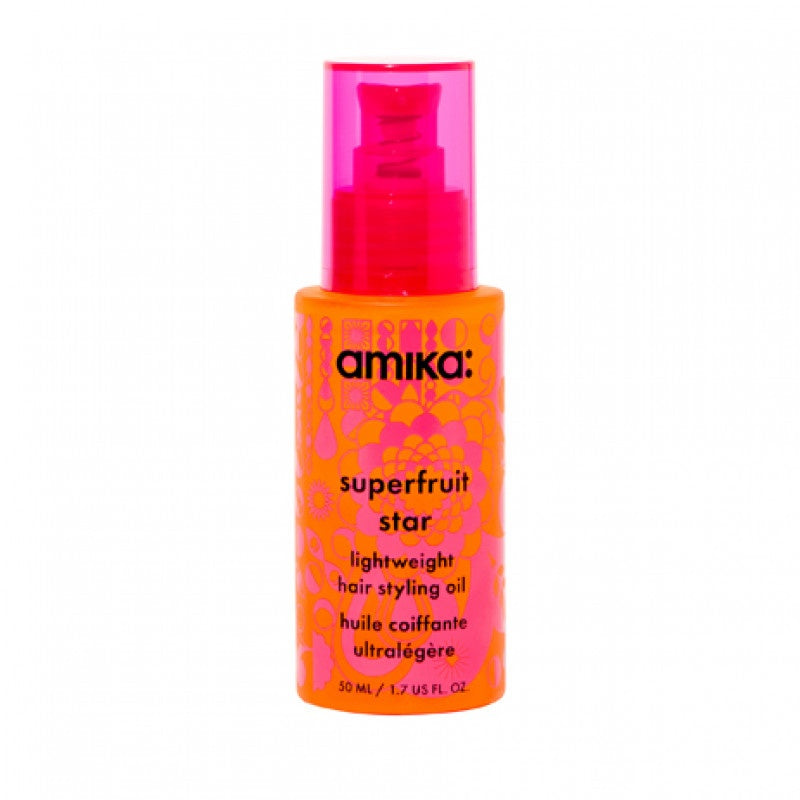 Amika superfruit star lightweight hair styling oil 50mL