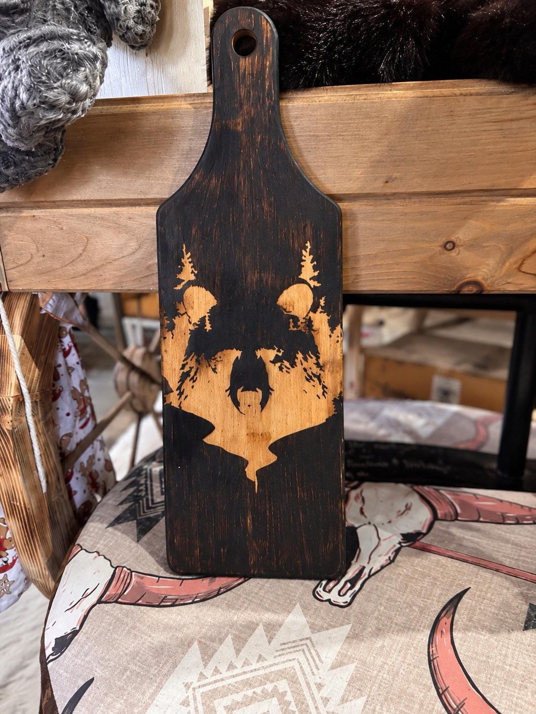 Bat Bear Double-Sided Charcuterie Board