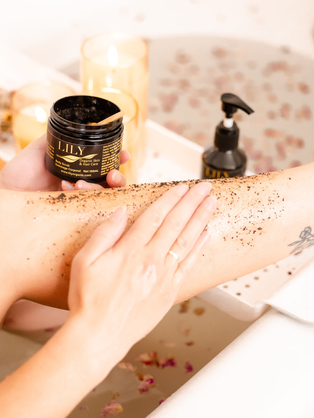Coffee Body Scrub & Foot Cream Set