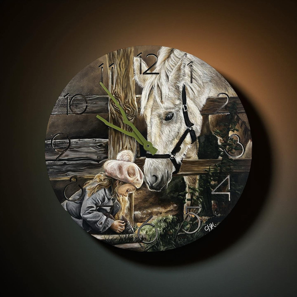 Curious Couple Clock