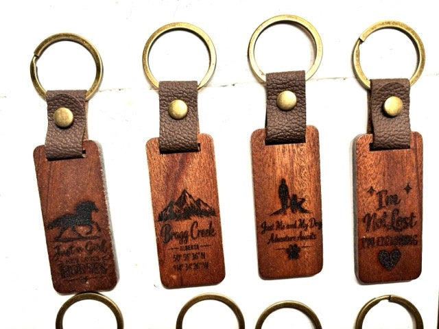 Engraved keychains