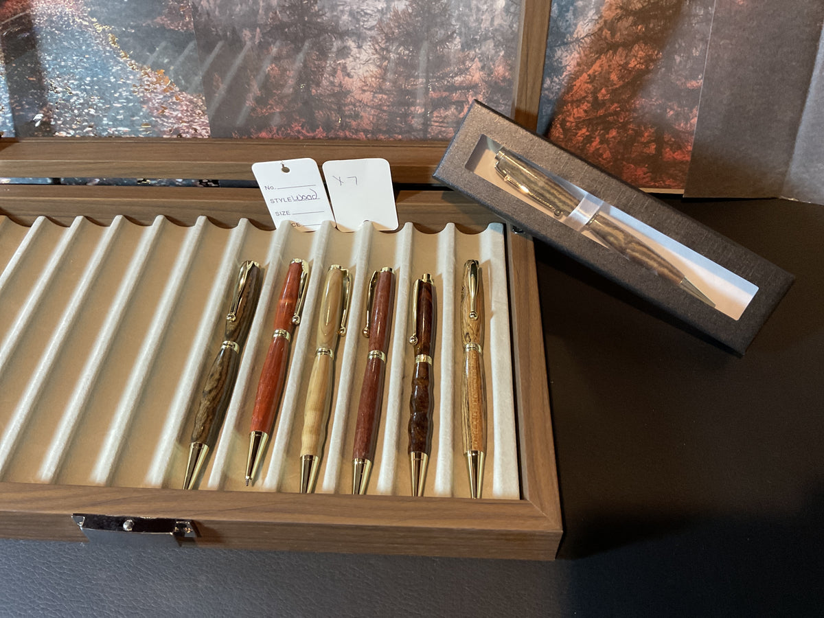 Handcrafted wood pens