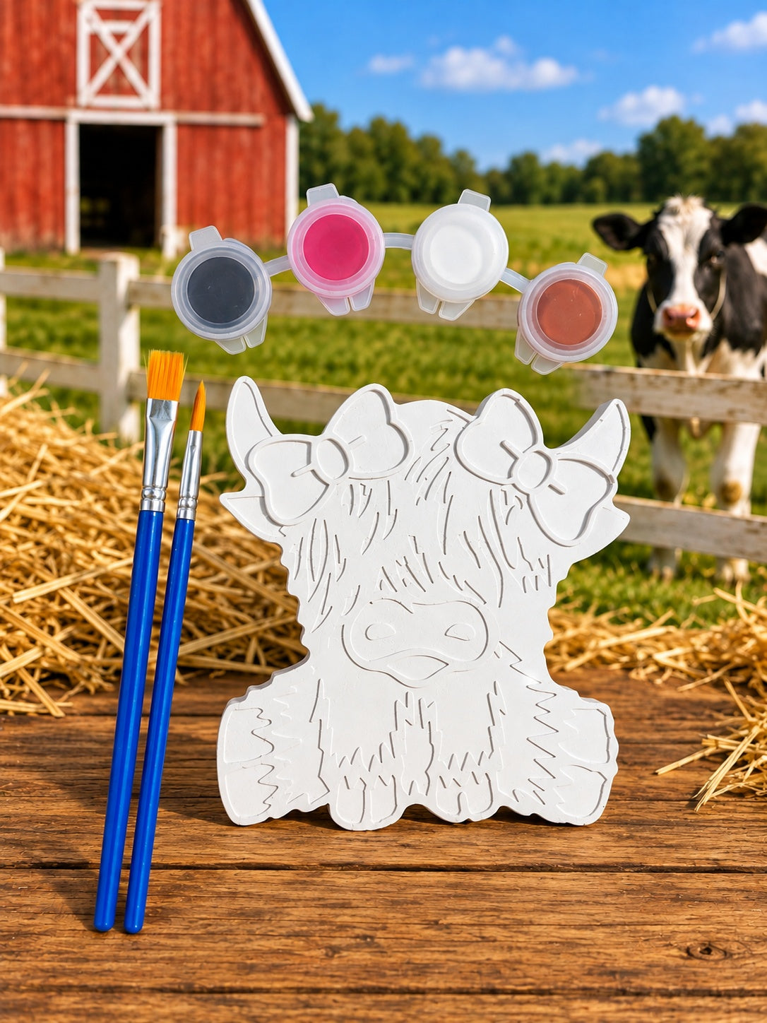 Highland Cow with Bows - Bag