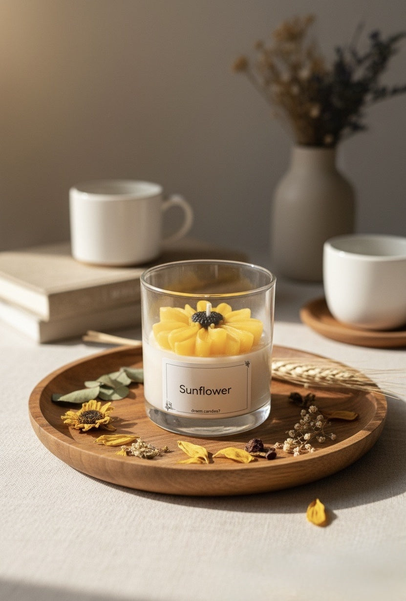 7 oz Classic Jar Candle with Lid — Sunflower