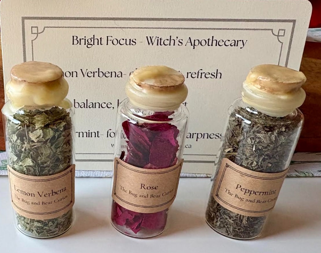 Witch's Apothecary - 3 Jar Set - Bright Focus
