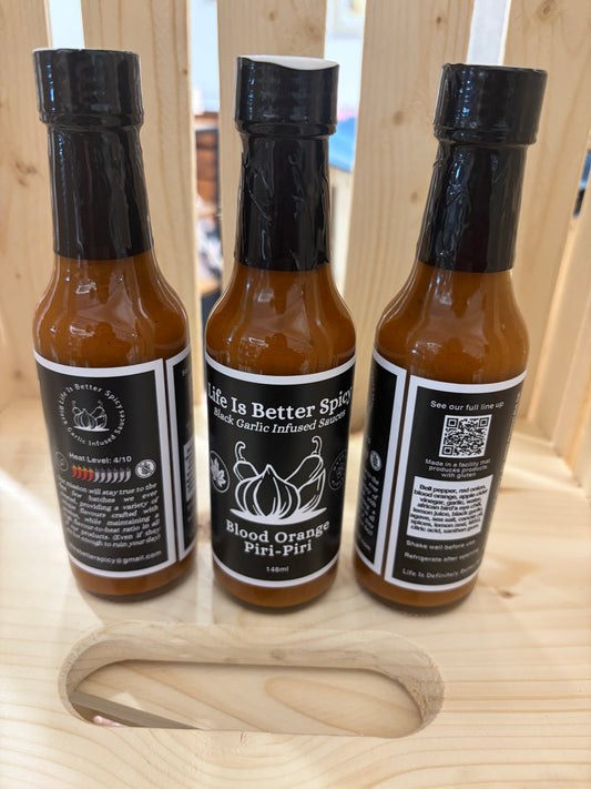 Black Garlic–Infused Hot Sauces