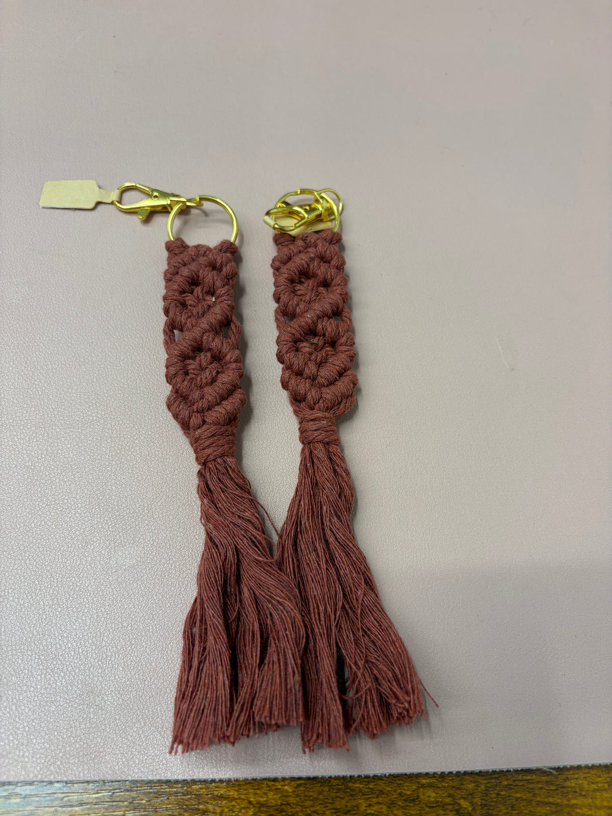 Macramé Key & Purse Charms