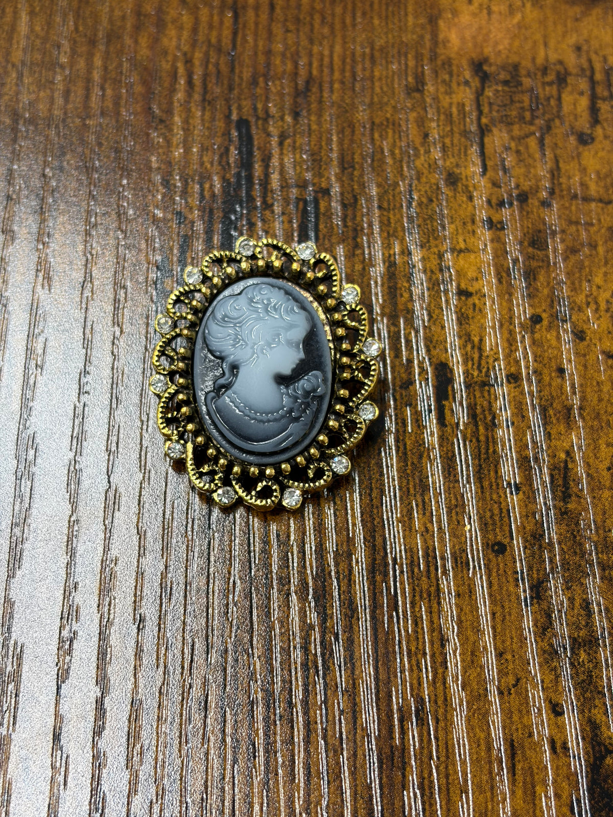 Lady of the Prairie Cameo Brooches