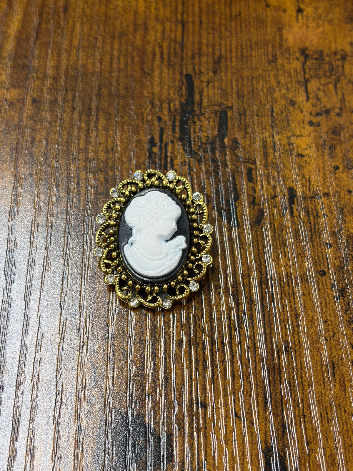 Lady of the Prairie Cameo Brooches
