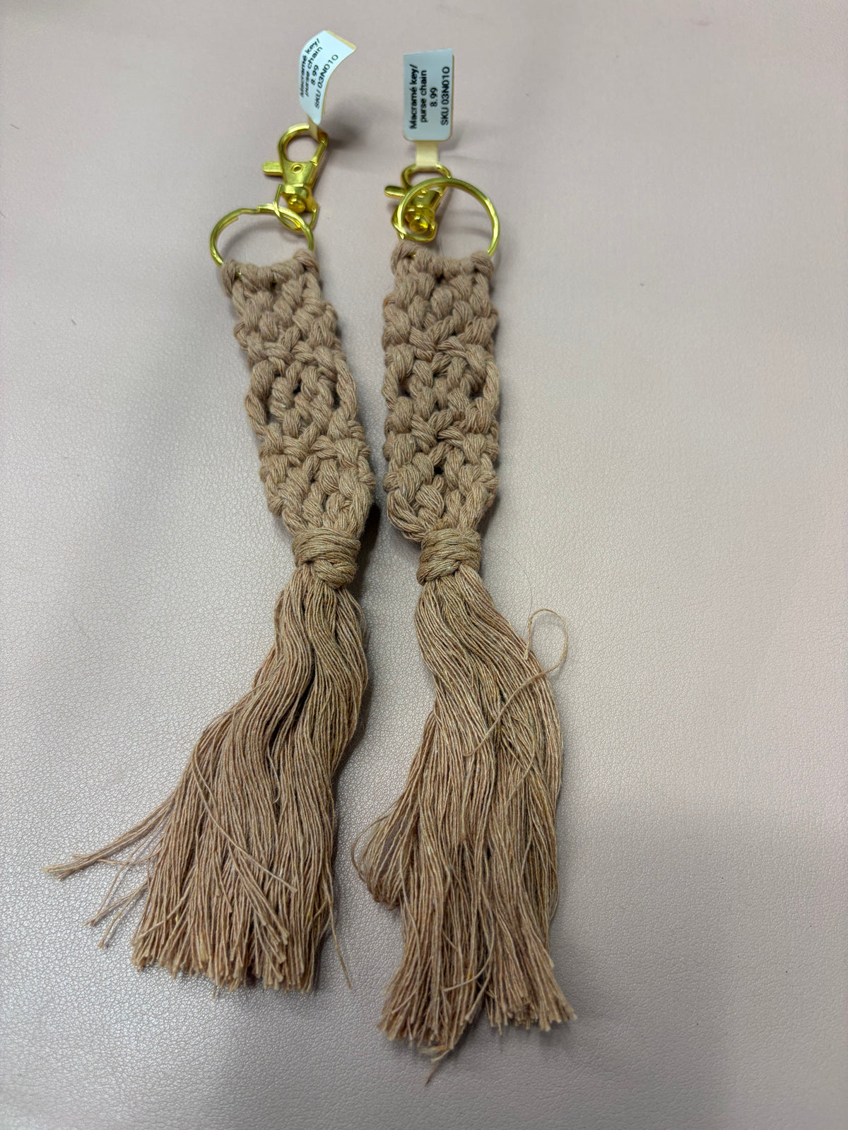 Macramé Key & Purse Charms