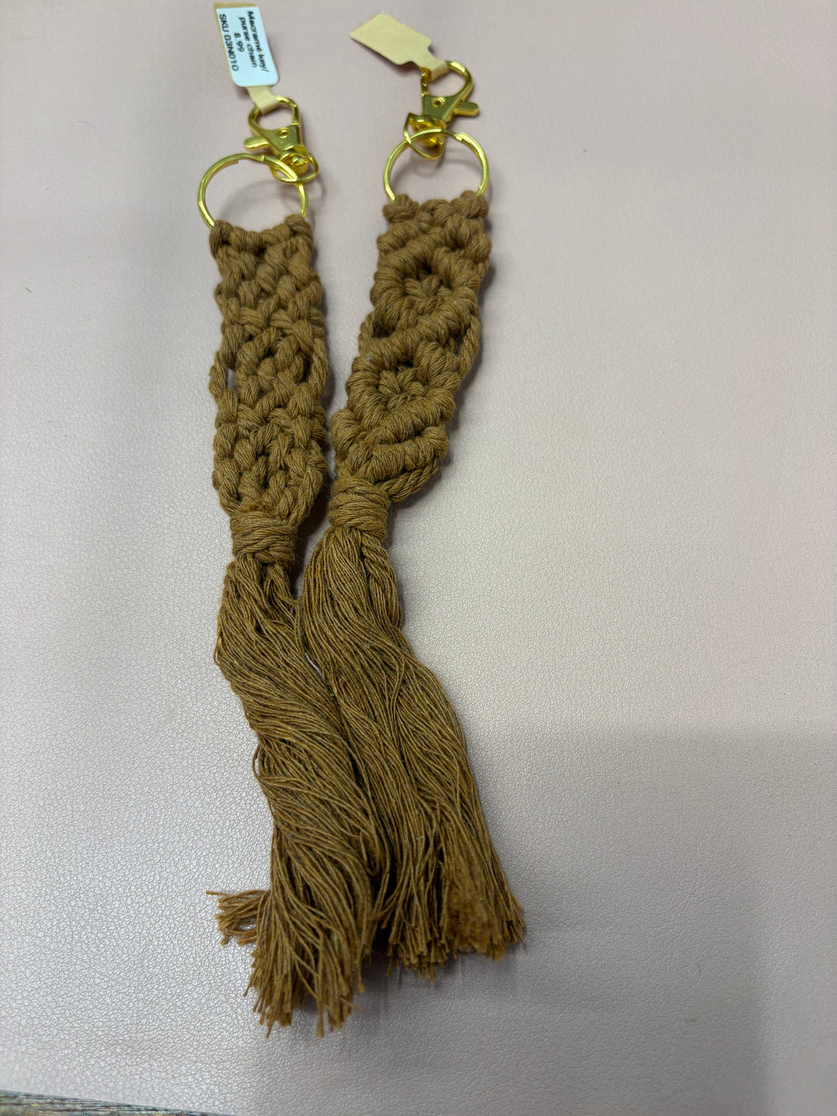 Macramé Key & Purse Charms