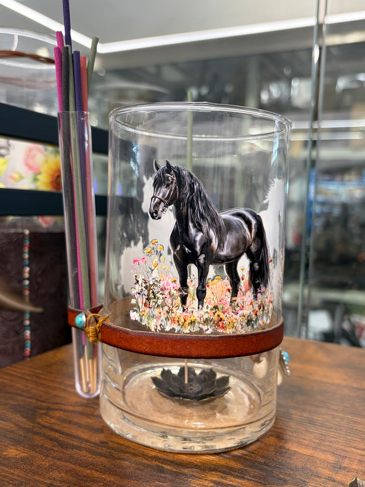 Handcrafted Horse Incense Burner , Mini burners and sticks