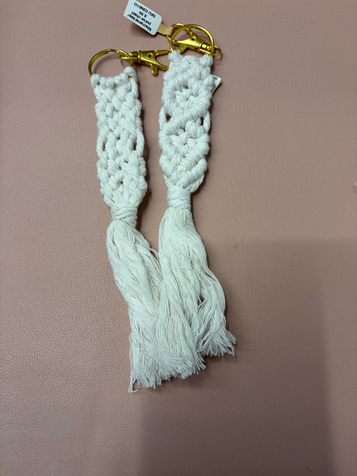 Macramé Key & Purse Charms