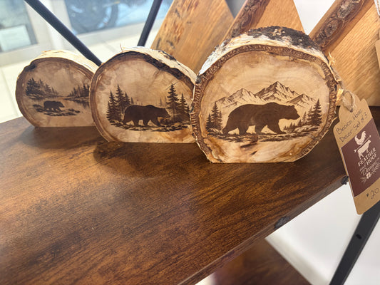 Burned Rustic Wood Décor