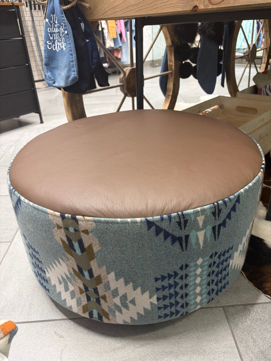 Handcrafted Genuine Western Ottomans