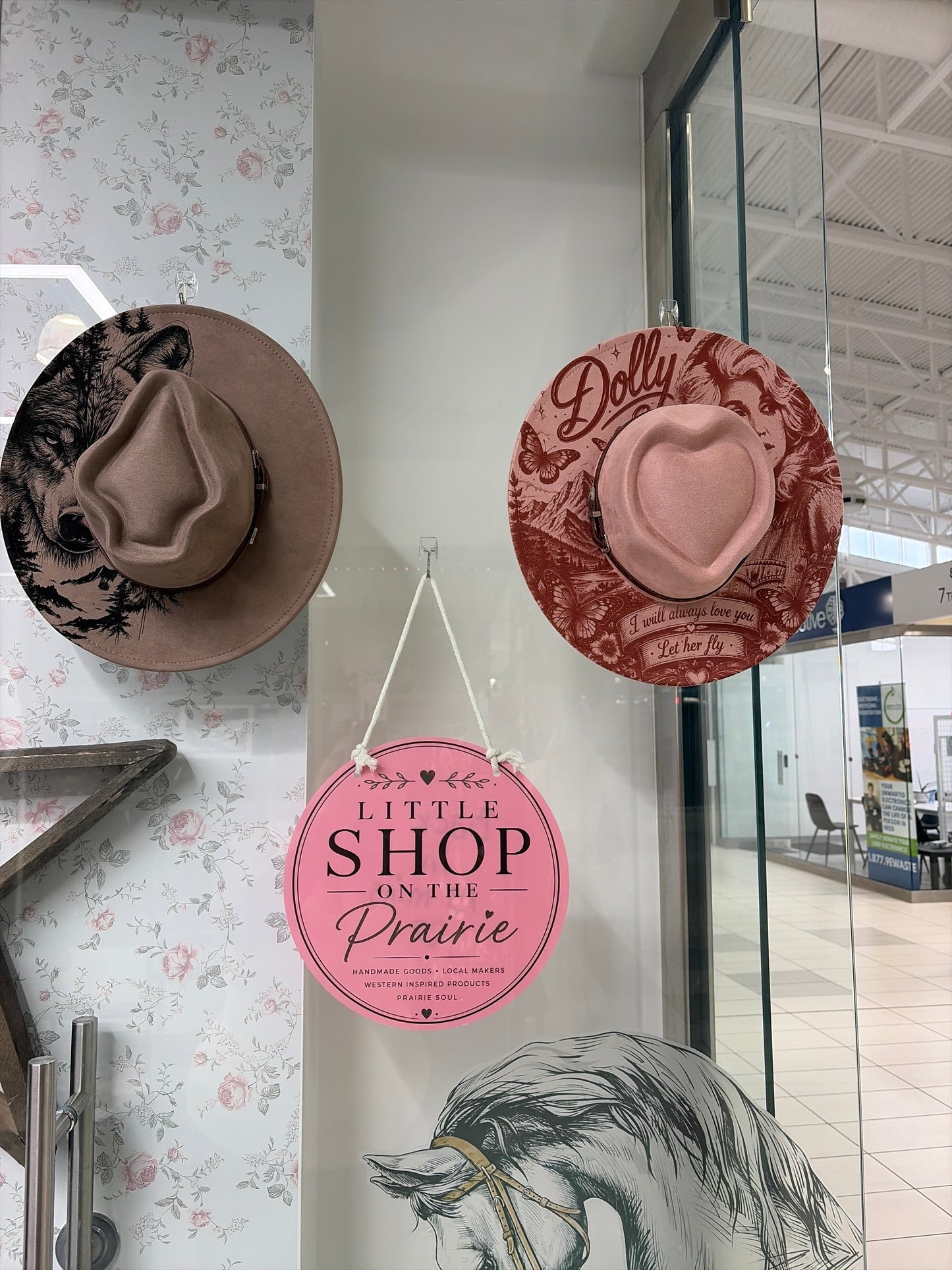 Laser-Engraved Vegan Suede Western Hat