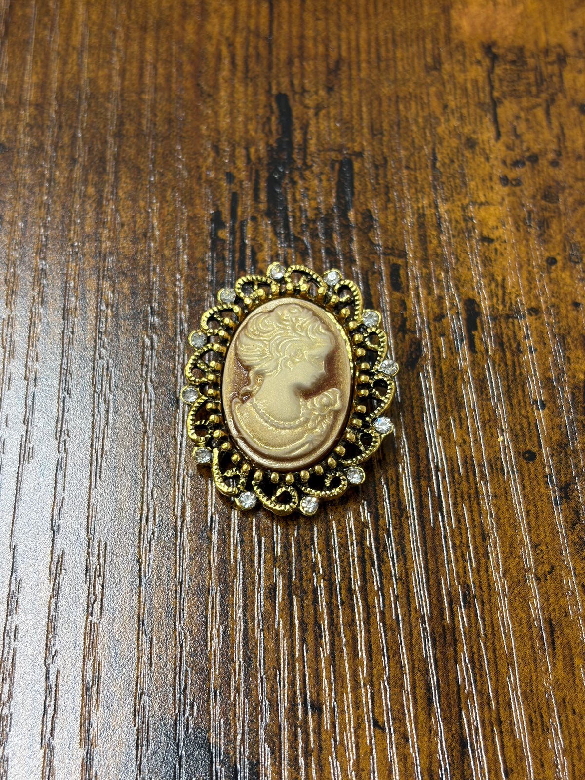 Lady of the Prairie Cameo Brooches