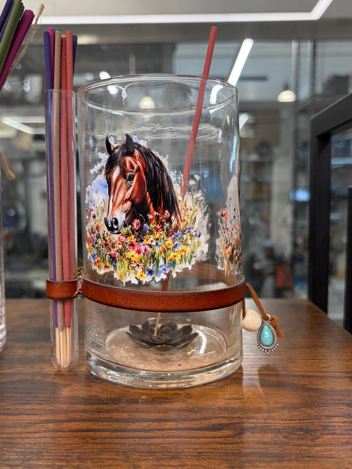 Handcrafted Horse Incense Burner , Mini burners and sticks
