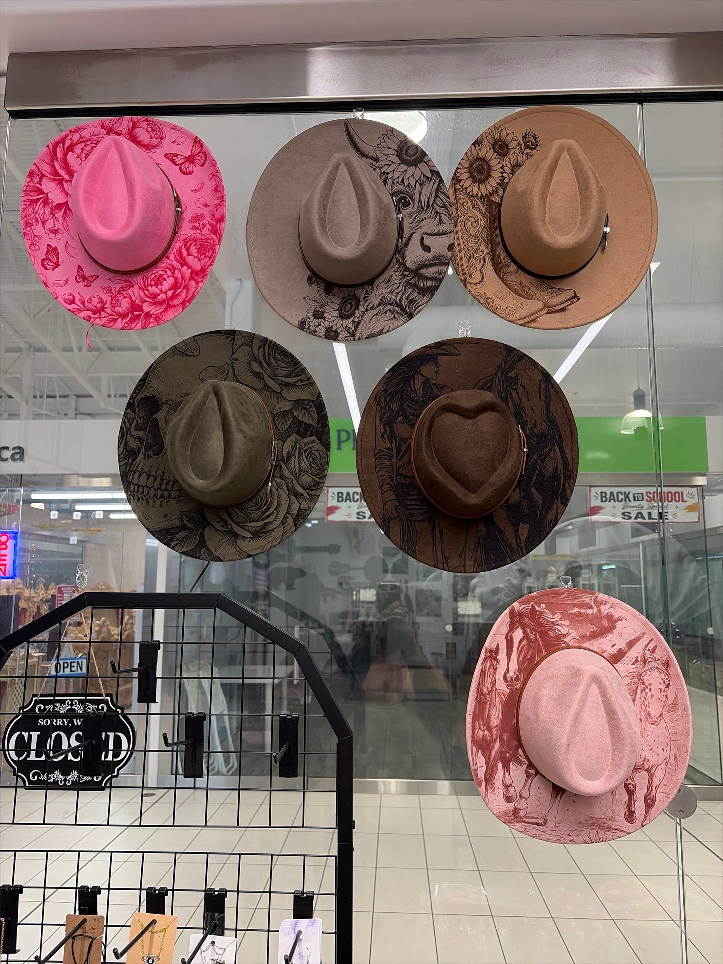 Laser-Engraved Vegan Suede Western Hat