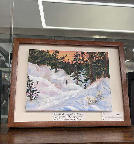 “Calm Unfurled” antique Framed Original Artwork