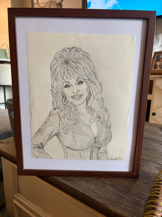 Dolly Parton — Original Framed Portrait