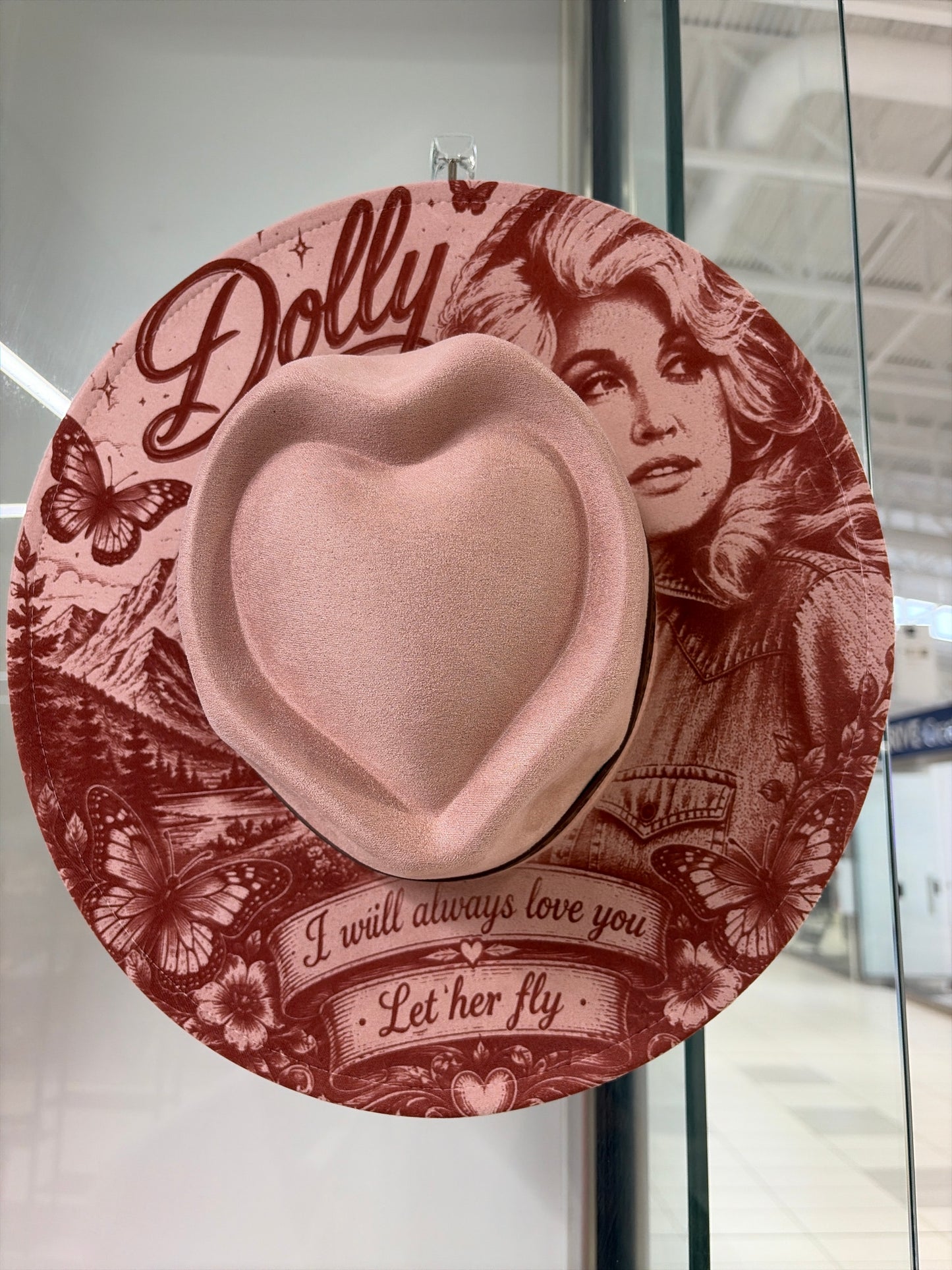 Laser-Engraved Vegan Suede Western Hat
