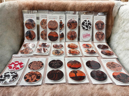Ceramic vehicle coasters