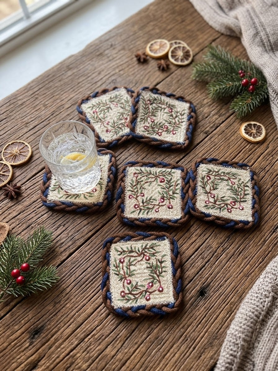 Blue Blueberry Coasters