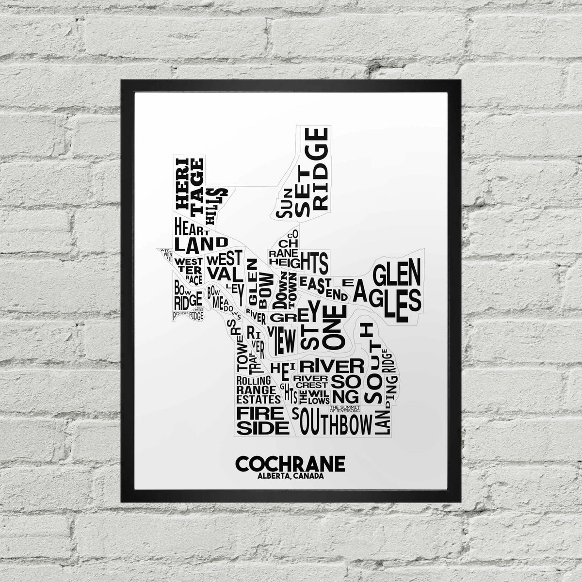 Cochrane Neighbourhoods Map