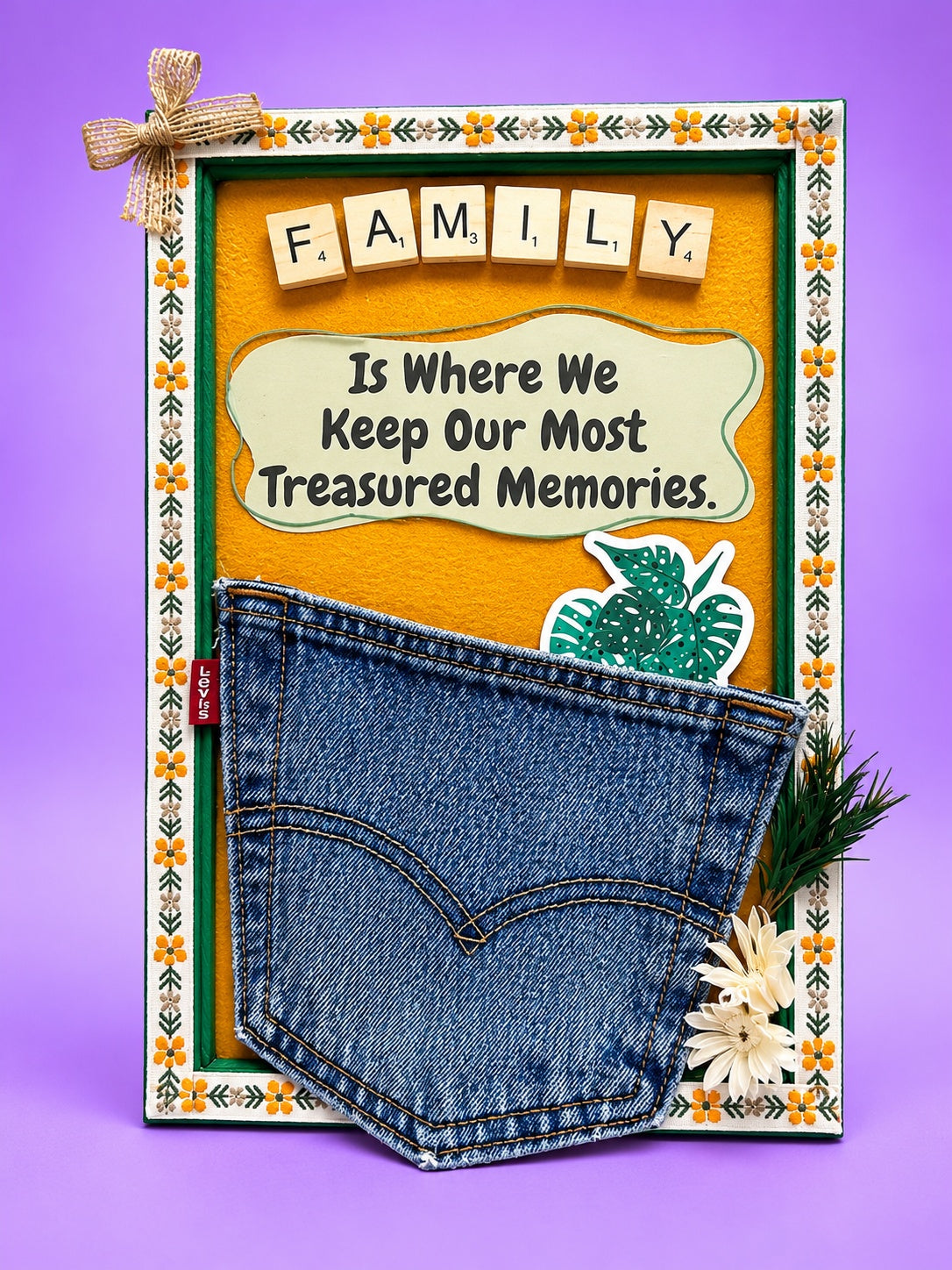 Denim & Dear Ones Keepsake Frame