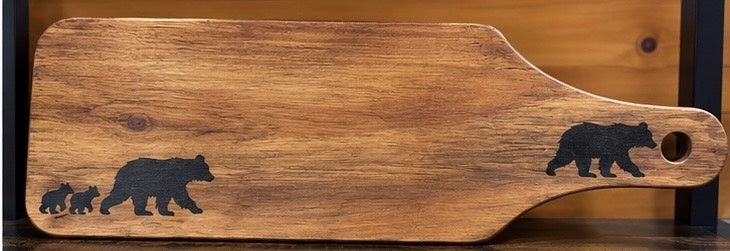 Double-Sided Bear Family Charcuterie & Cutting Board