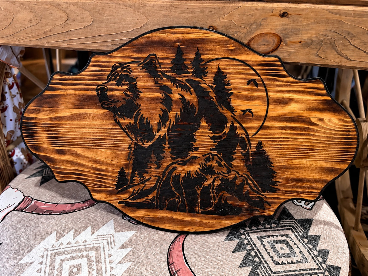 Majestic Wilderness Bear Wall Plaque