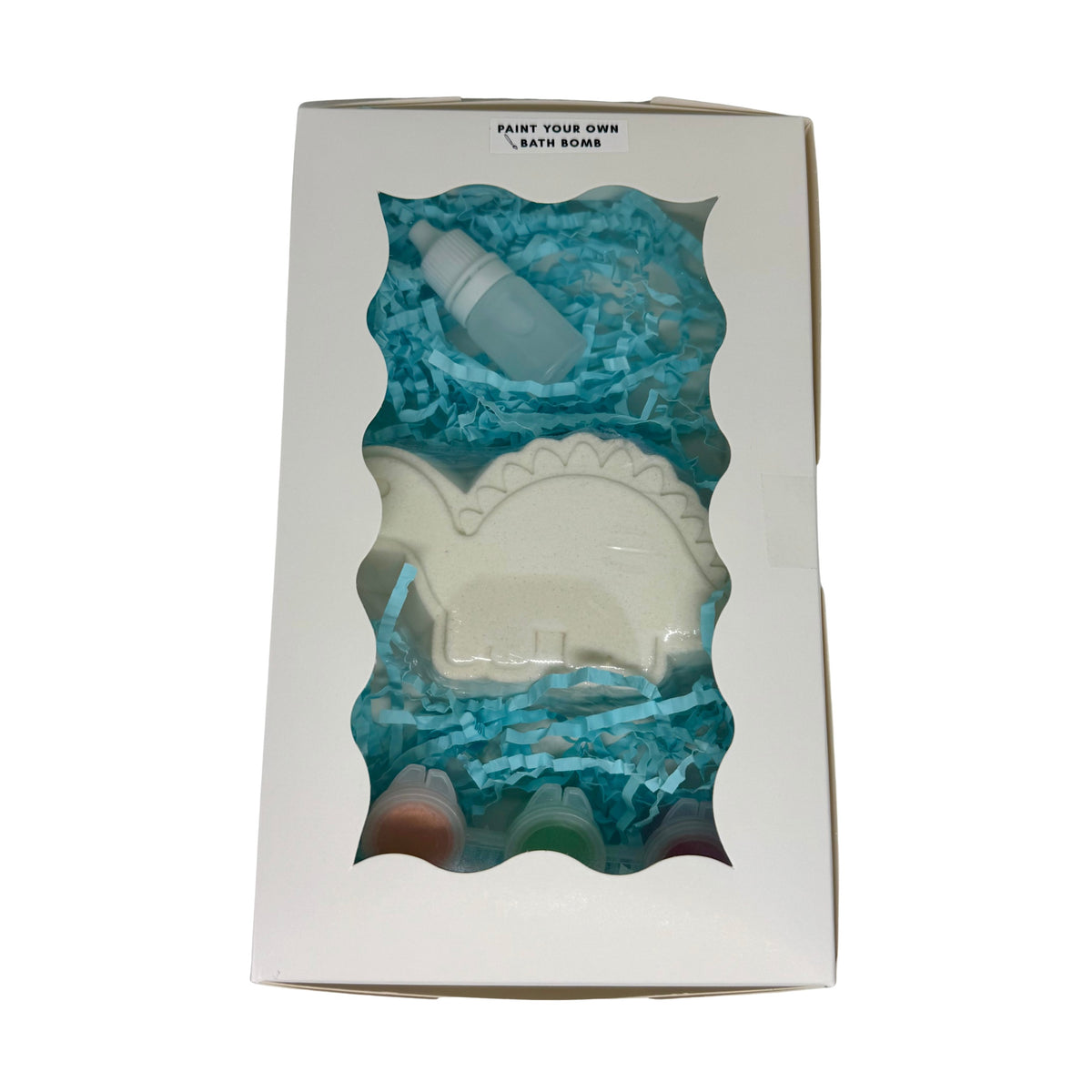 Paint your own bath bomb kit dinosaur