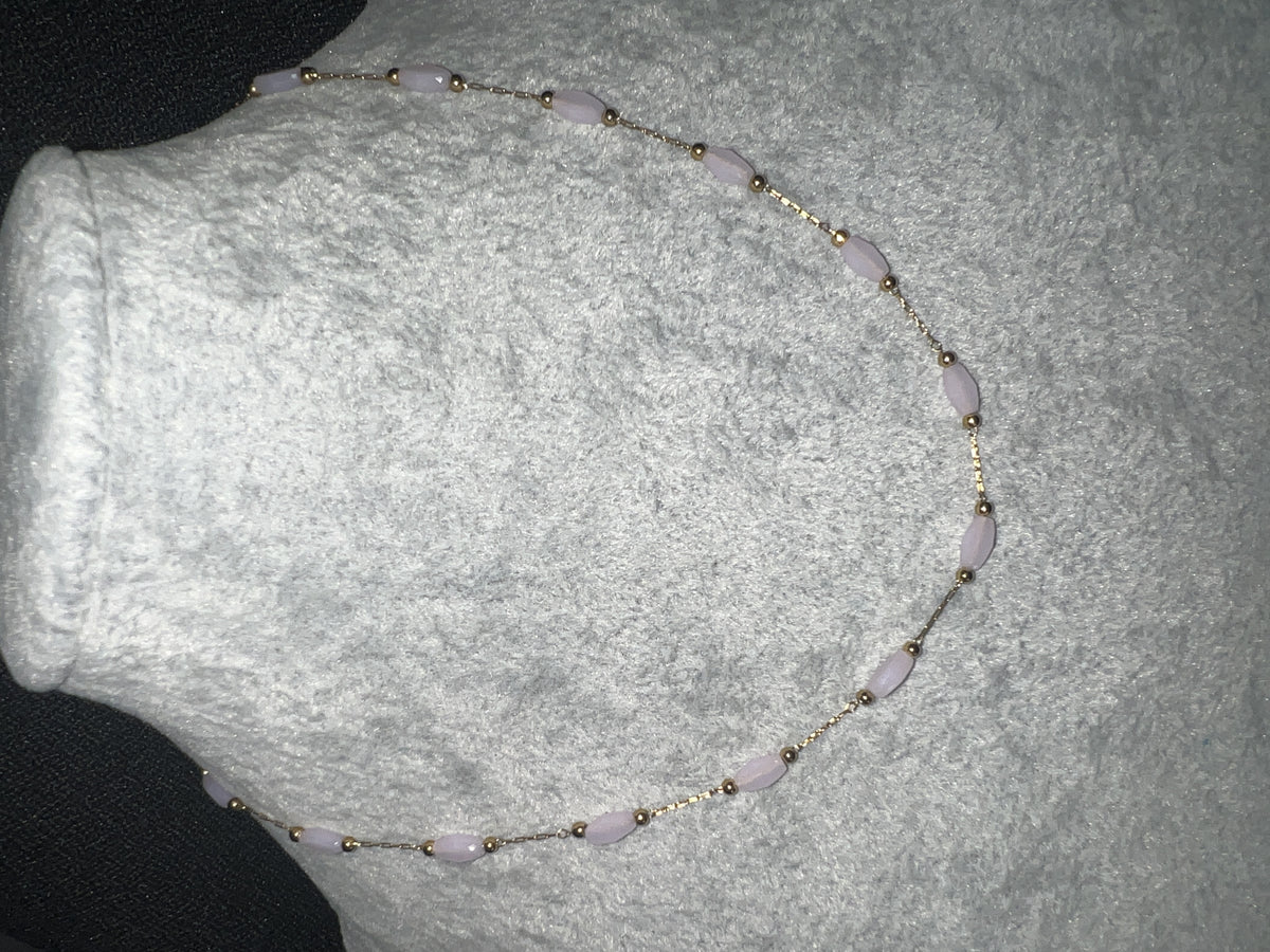Pink Gem Necklace