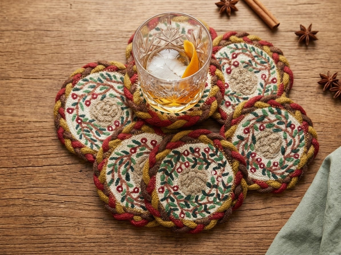 Red Cranberry Coasters