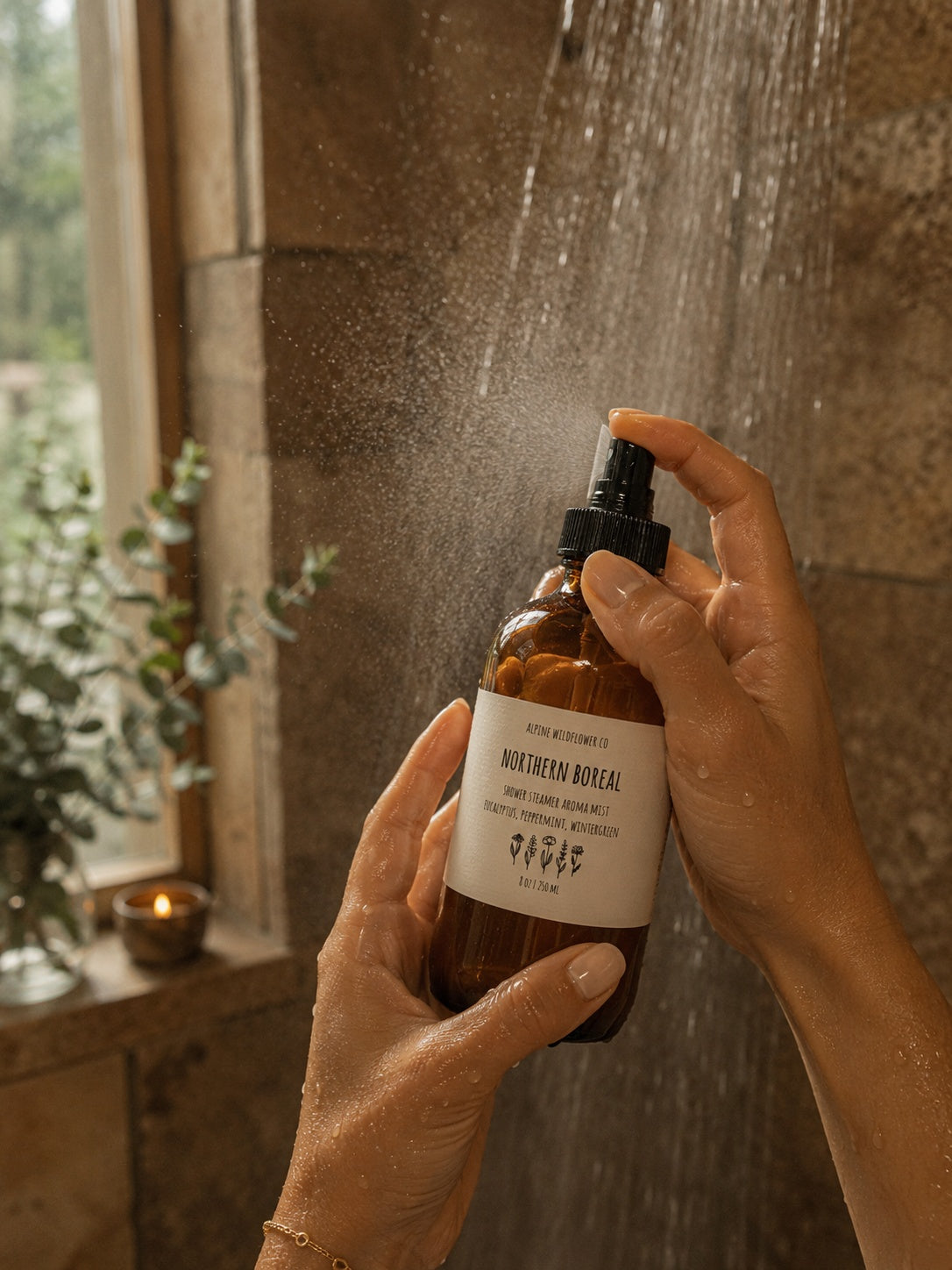 Shower spray