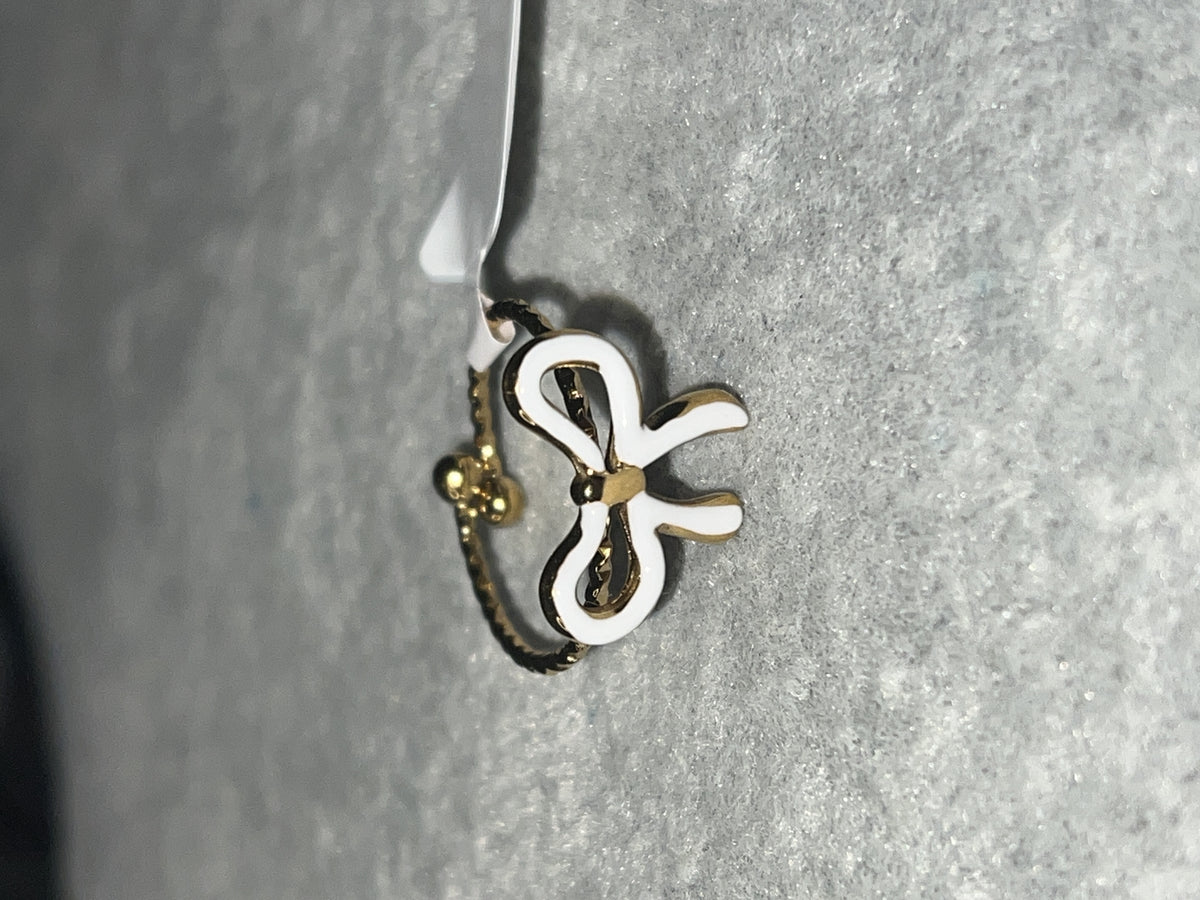 White Bow Ring