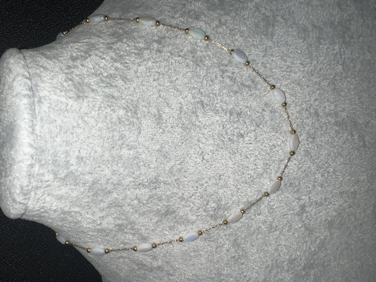 White Gem Necklace