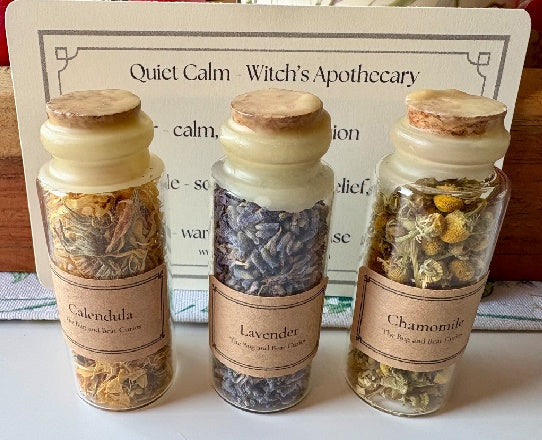 Witch's Apothecary - 3 Jar Set - Quiet Calm